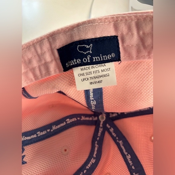 Momma Bear Pink Cap with Blue Embroidery NWOT - Picture 4 of 8